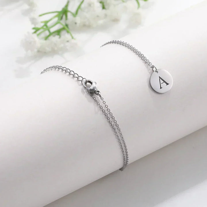 Collier Pendentif Lettre en Or Élégant