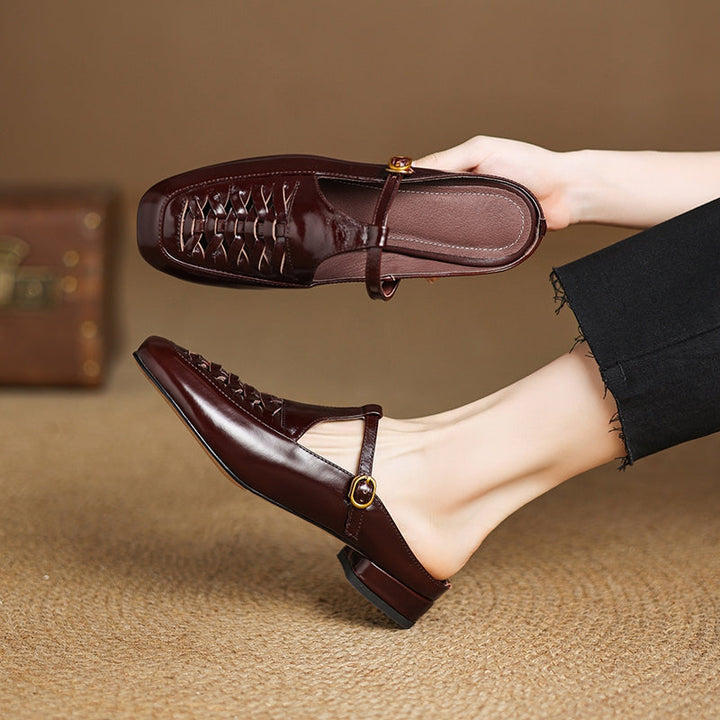 Elya | Mules en Cuir Véritable (presque épuisées)