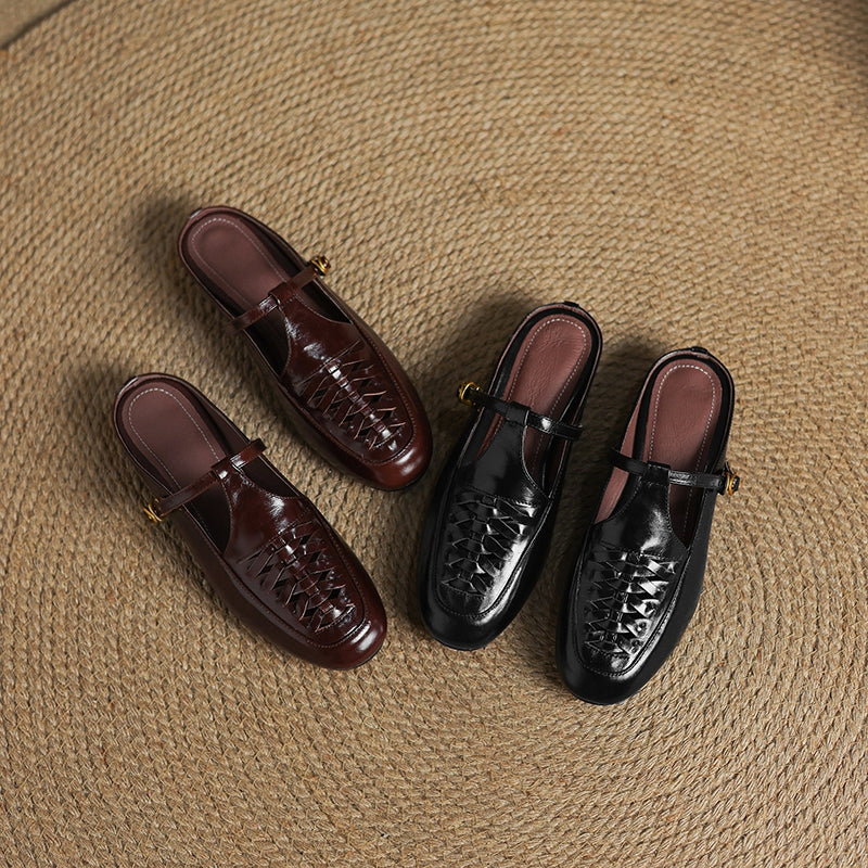Elya | Mules en Cuir Véritable (presque épuisées)