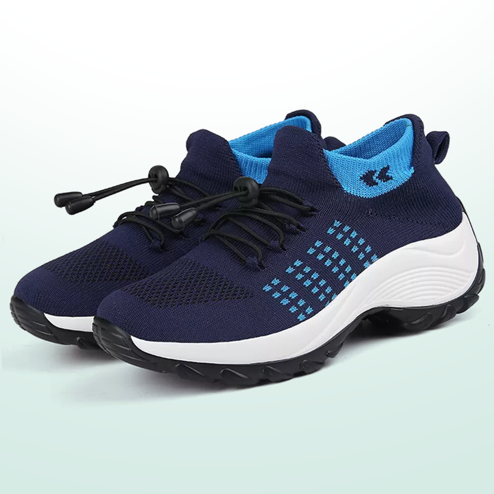 Ambulo Chaussures Orthopédiques en Tissu Tricoté - Bleu Marine