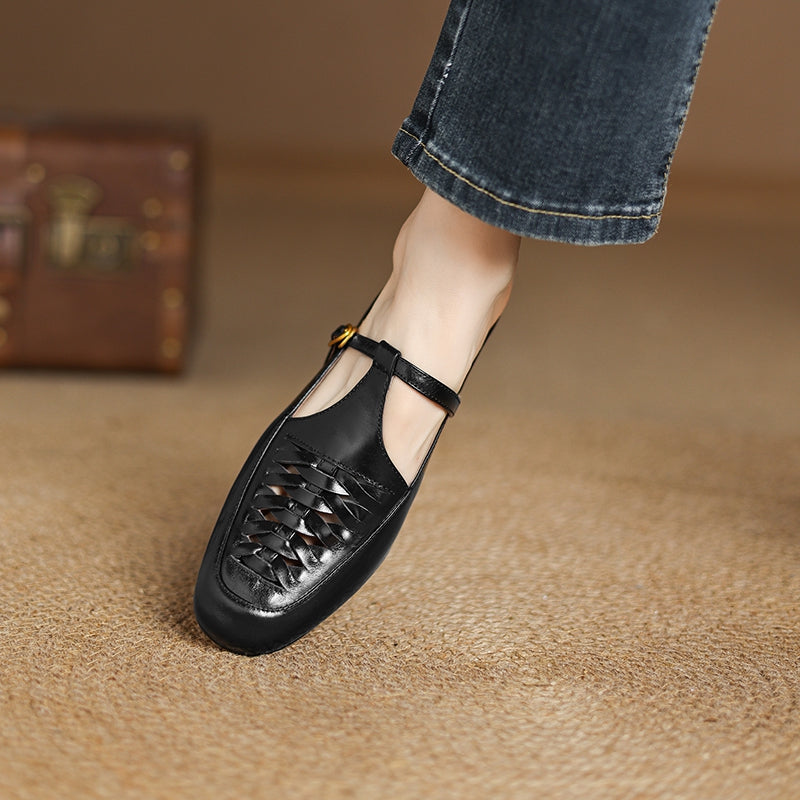 Elya | Mules en Cuir Véritable (presque épuisées)
