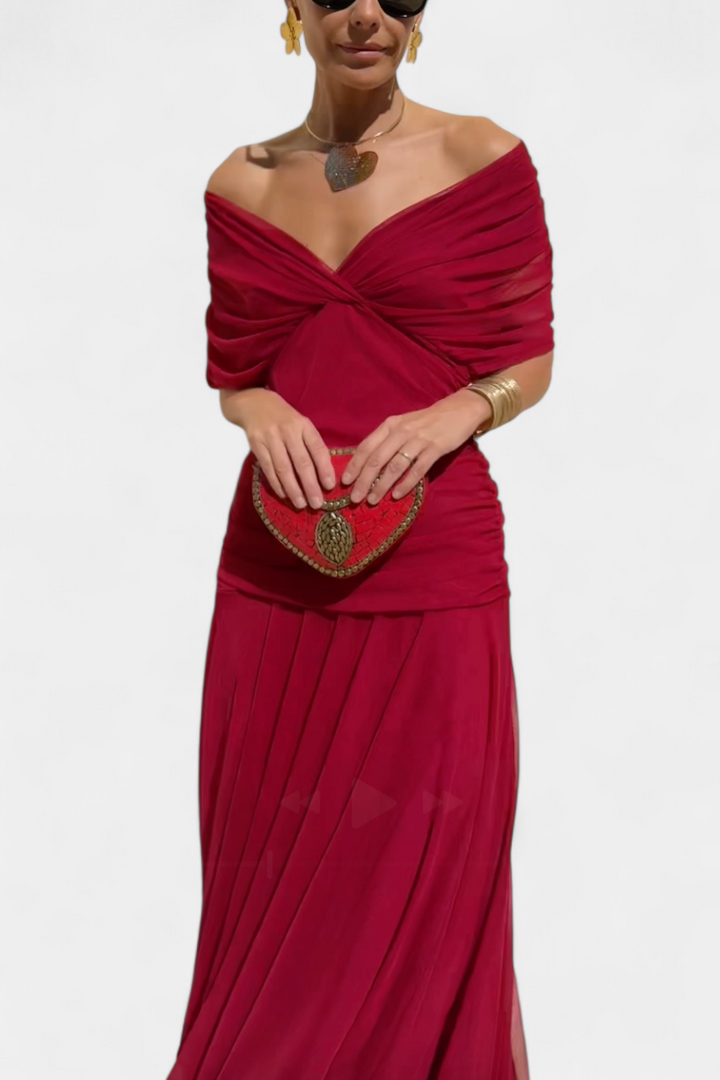 Robe Florale Longue Alondraa™ avec Décolleté en V