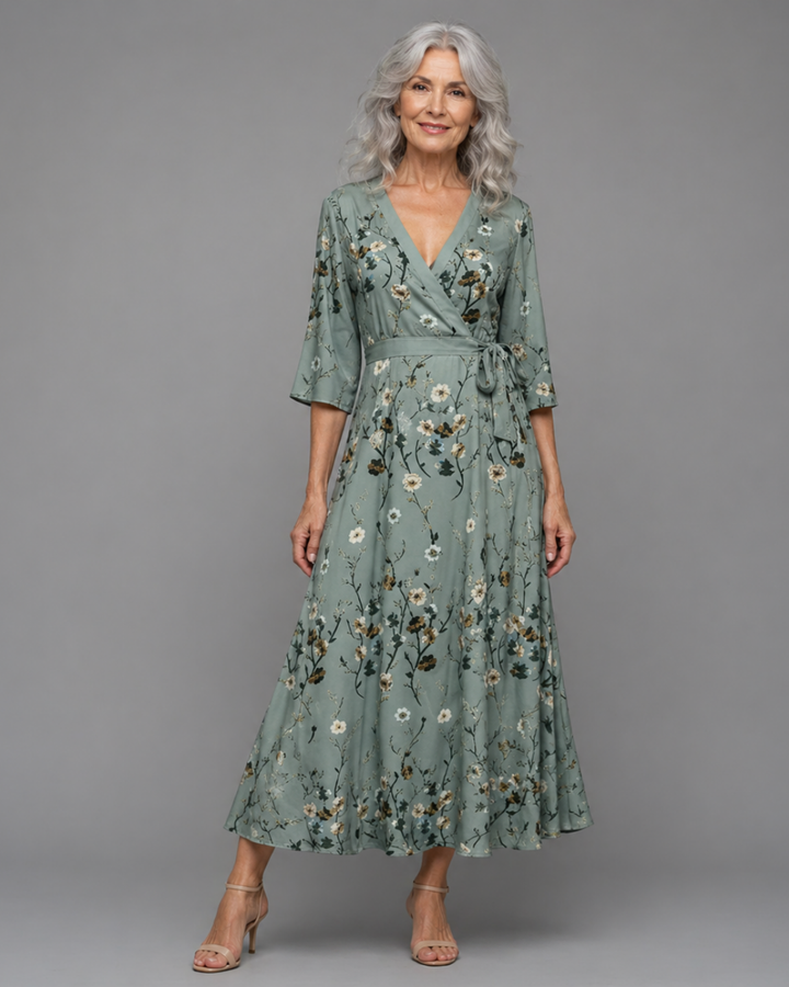 Selora | Robe Maxi Halter Bloom Flow