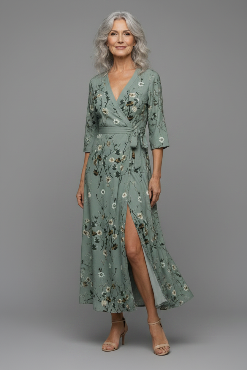 Selora | Robe Maxi Halter Bloom Flow