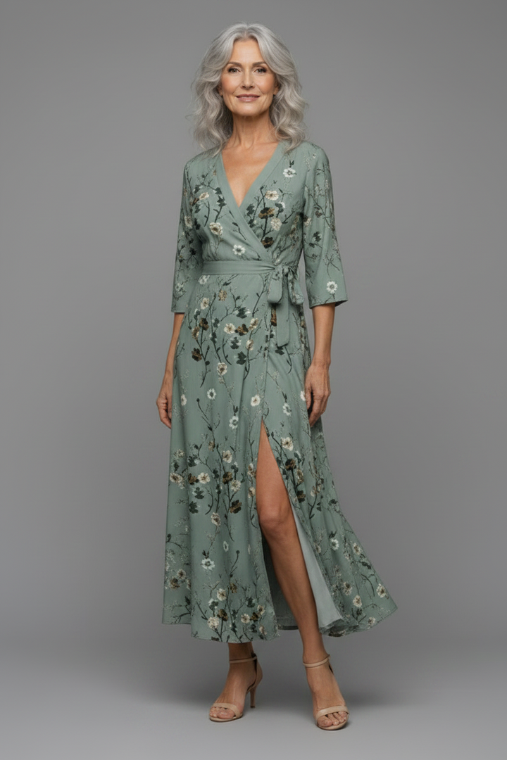 Selora | Robe Maxi Halter Bloom Flow