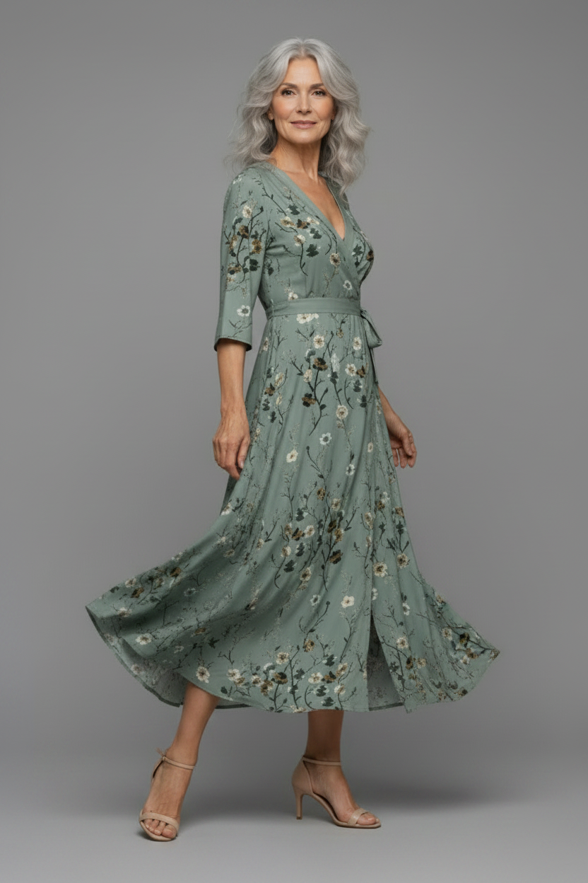 Selora | Robe Maxi Halter Bloom Flow