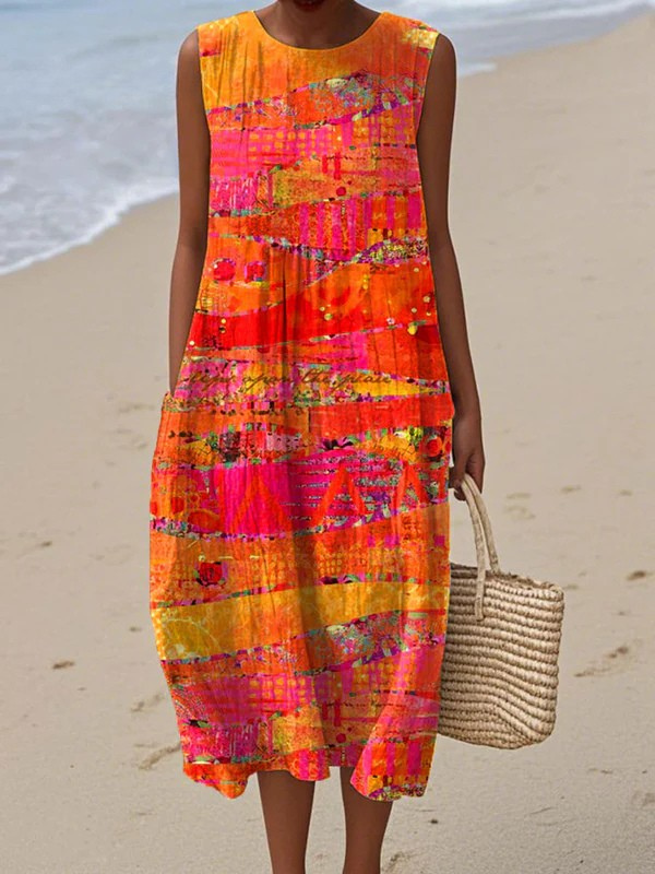 Laura | Robe Midi Sunset