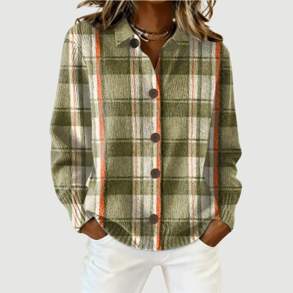 NORA | BLOUSE ÉLÉGANTE À CARREAUX