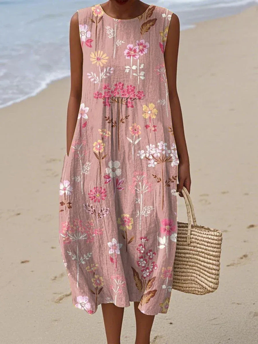 Pétale | Robe Midi Fleurs Douces