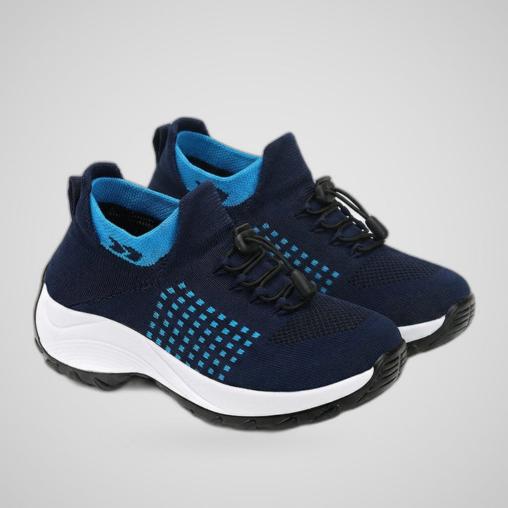Ambulo Chaussures Orthopédiques en Tissu Tricoté - Bleu Marine