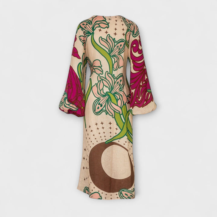 Tracey - Robe Maxi Tunique à Nœud