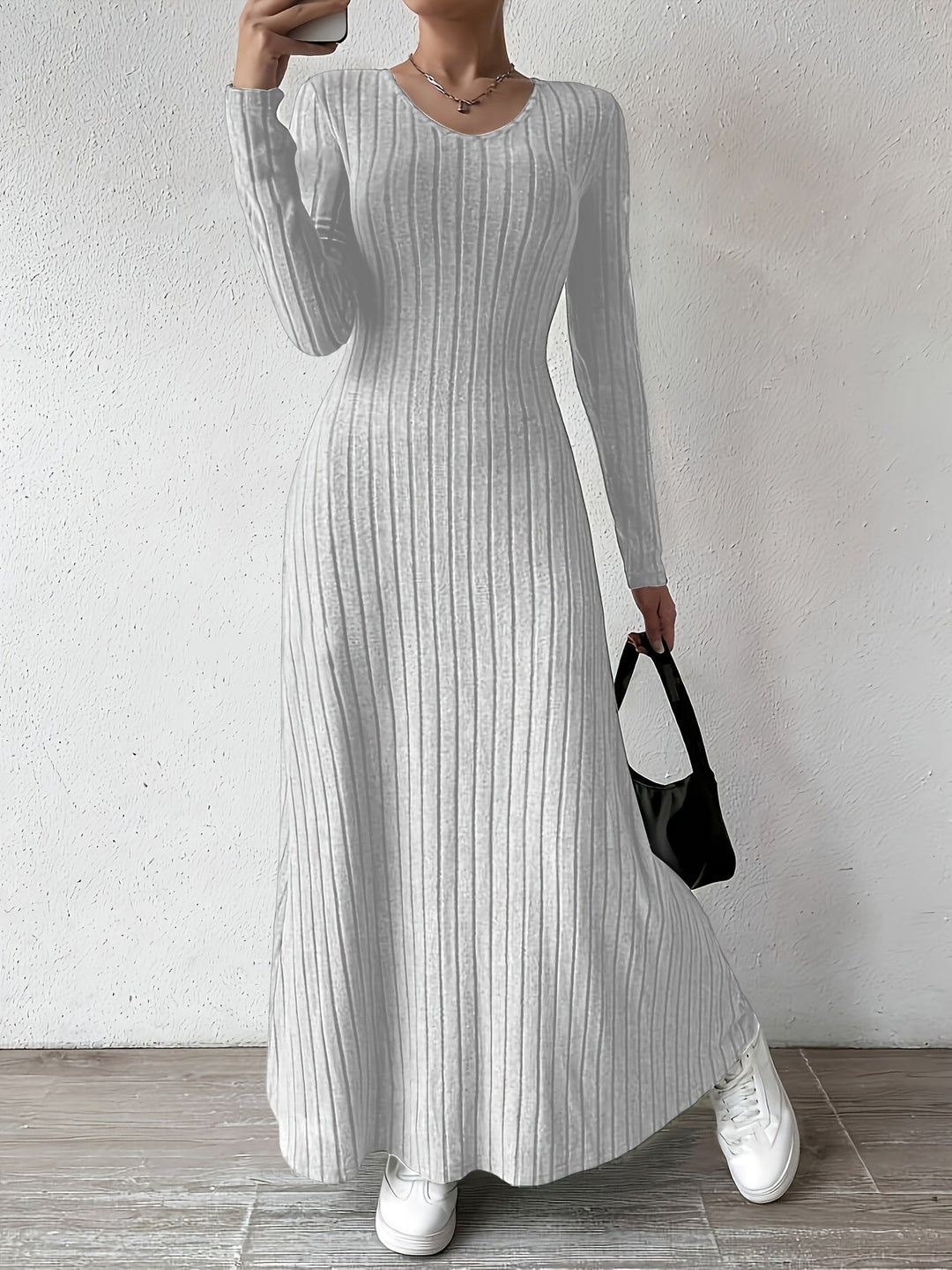 Serina | Robe à Manches Longues