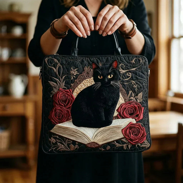 Sac Artisanal | Chat Noir dans les Livres
