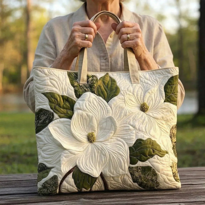 Sac Artisanal | Élégants Lys Blancs
