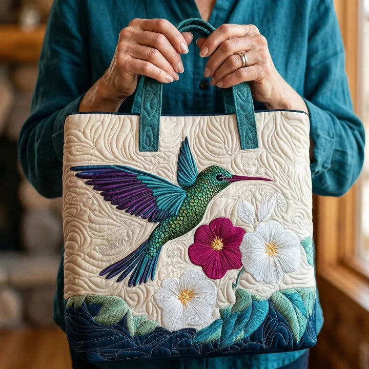 Sac Artisanal | Colibri et Fleur Blanche