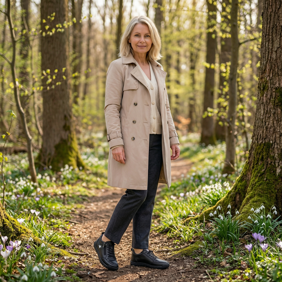 Mila – Baskets orthopédiques confortables + Fermeture éclair
