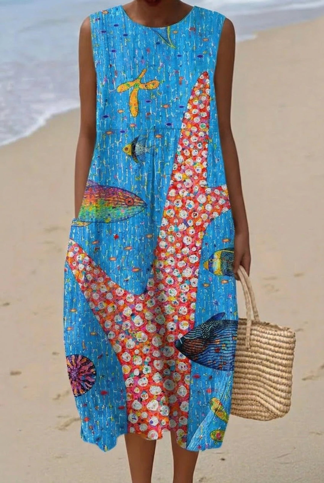 Dory | Robe Midi Mer Tropicale