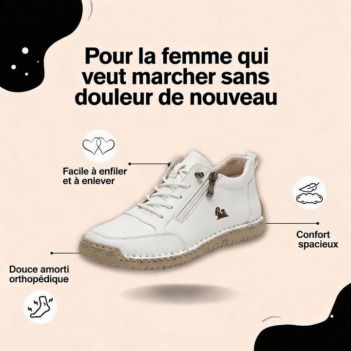Mila – Baskets orthopédiques confortables + Fermeture éclair