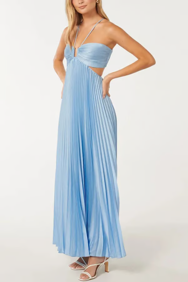 Lina – Robe Drapée Intemporelle