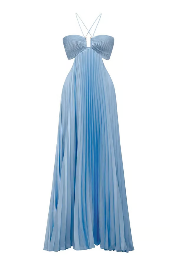Lina – Robe Drapée Intemporelle