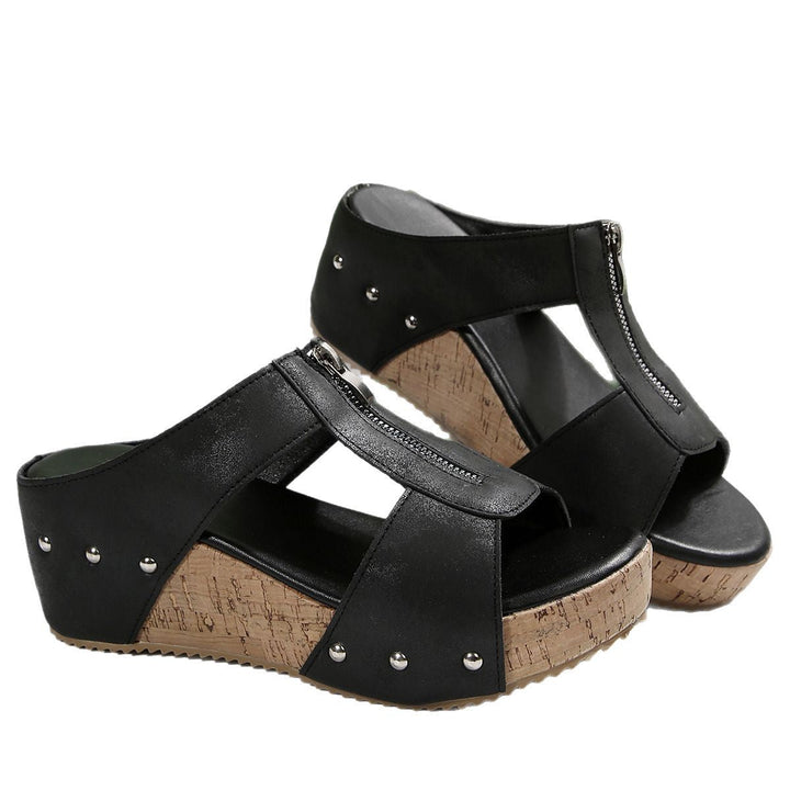 Gigi - Sandales à talons compensés élégantes