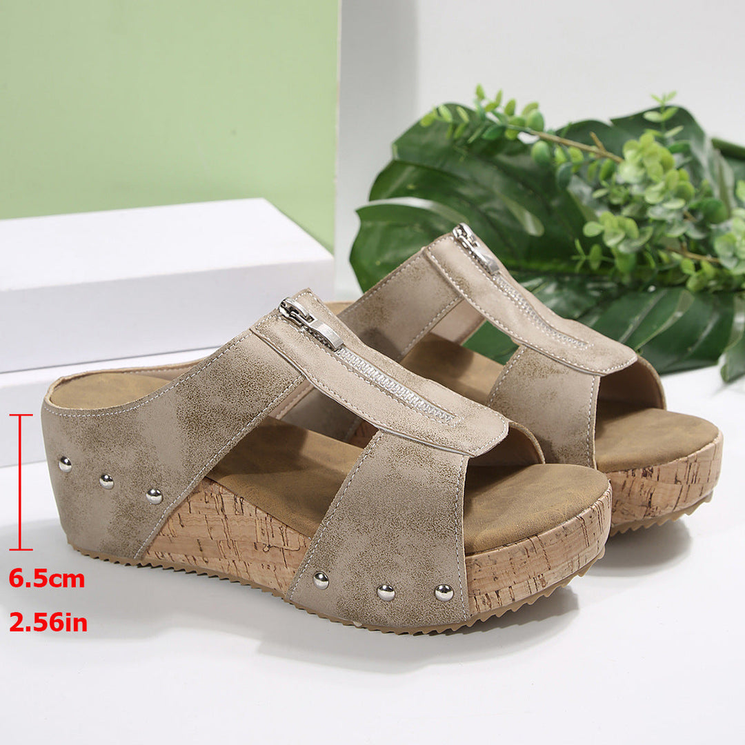 Gigi - Sandales à talons compensés élégantes